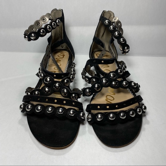 Sam Edelmans Strappy Studded Flat Sandals - Picture 2 of 6